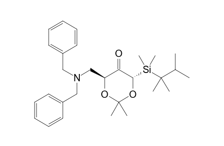(4S,6S)-4-[(dibenzylamino)methyl]-6-[2,3-dimethylbutan-2-yl(dimethyl)silyl]-2,2-dimethyl-1,3-dioxan-5-one
