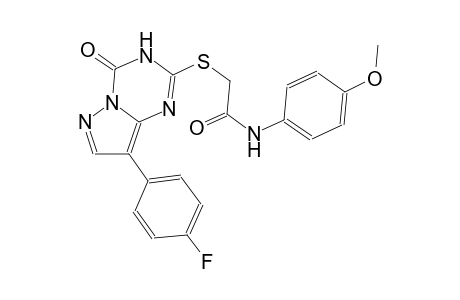 acetamide, 2-[[8-(4-fluorophenyl)-3,4-dihydro-4-oxopyrazolo[1,5-a][1,3,5]triazin-2-yl]thio]-N-(4-methoxyphenyl)-