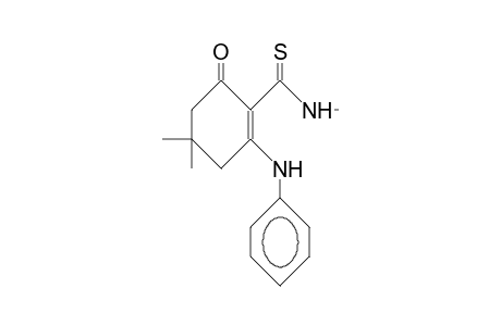 2-Anilino-4,4-dimethyl-6-oxo-N-methyl-cyclohex-1-enecarbothiamide