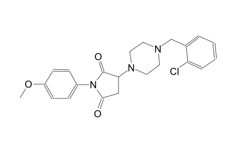3-[4-(2-chlorobenzyl)-1-piperazinyl]-1-(4-methoxyphenyl)-2,5-pyrrolidinedione
