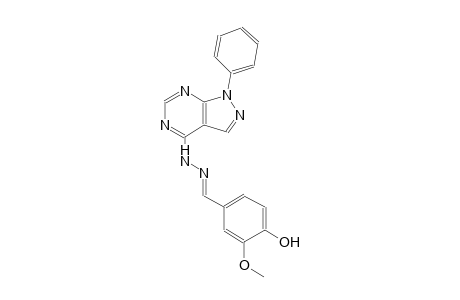 4-hydroxy-3-methoxybenzaldehyde (1-phenyl-1H-pyrazolo[3,4-d]pyrimidin-4-yl)hydrazone