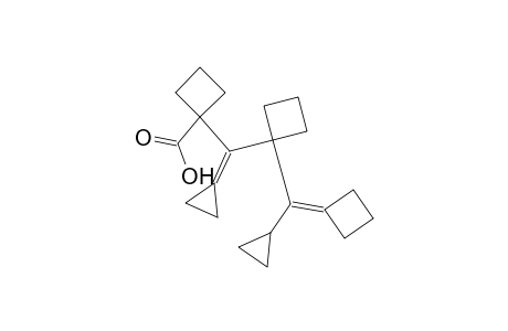 1-{[1-(Cyclobutylidenecyclopropylmethyl)cyclobutyl]cyclopropylidenemethyl}cyclobutanecarboxylic acid