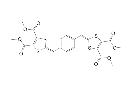2-[4-[(4,5-dicarbomethoxy-1,3-dithiol-2-ylidene)methyl]benzylidene]-1,3-dithiole-4,5-dicarboxylic acid dimethyl ester