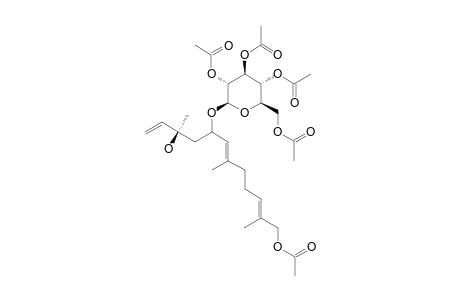 (6E,10E)-12-ACETOXY-5-HYDROXY-BETA-NEROLIDOL-5-O-BETA-D-TETRAACETYL-GLUCOPYRANOSIDE