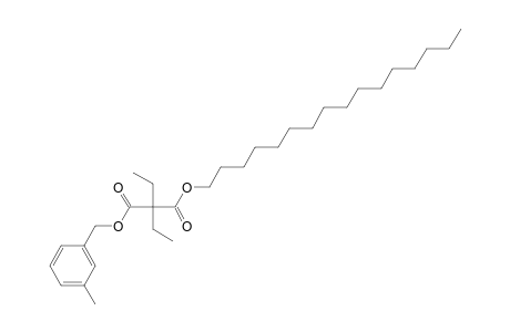 Diethylmalonic acid, hexadecyl 3-methylbenzyl ester