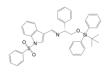 (R)-2-(t-Butyldiphenylsilyloxy)-1-phenyl-N-[1-(phenylsulfonyl)-3-indolylmethylene]ethylamine