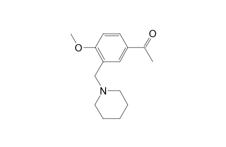 1-[4-Methoxy-3-(1-piperidinylmethyl)phenyl]ethanone