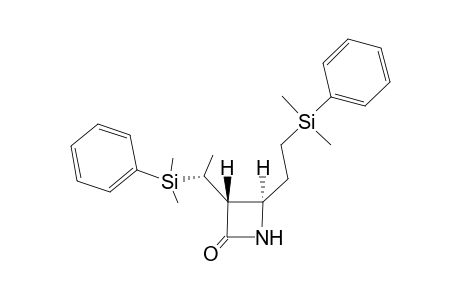 (3R,4R)-4-[2-(Dimethyl-phenyl-silanyl)-ethyl]-3-[(R)-1-(dimethyl-phenyl-silanyl)-ethyl]-azetidin-2-one