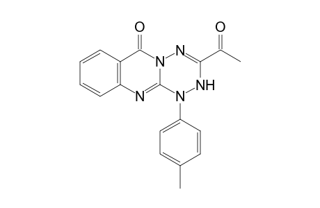 1-(4'-Methylphenyl)-3-acetyl-6H-[1,2,4,5]tetrazino[3,2-b]quinazolin-6-one