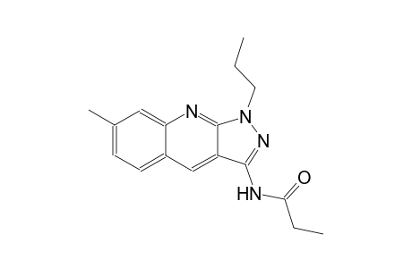 N-(7-methyl-1-propyl-1H-pyrazolo[3,4-b]quinolin-3-yl)propanamide