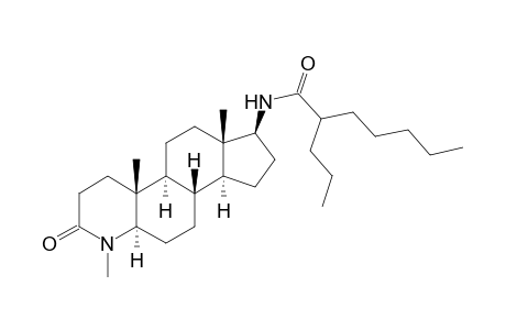 17.beta.-[(N-Amyl)valeramido]-4-methyl-4-aza-5.alpha.-androstan-3-one