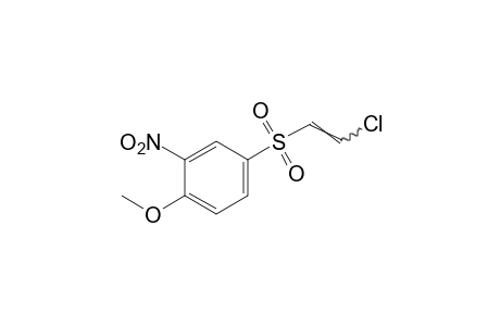 4-[(2-chlorovinyl)sulfonyl]-2-nitroanisole