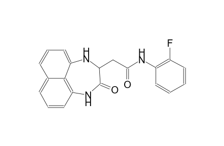 naphtho[1,8-ef][1,4]diazepine-2-acetamide, N-(2-fluorophenyl)-1,2,3,4-tetrahydro-3-oxo-