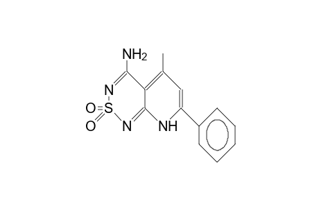 4-Amino-5-methyl-7-phenyl-pyrido(2,3-C)(1,2,6)thiadiazine 2,2-dioxide