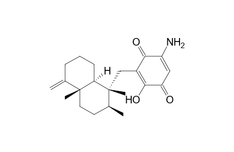 2,5-Cyclohexadiene-1,4-dione, 5-amino-3-[(decahydro-1,2,4a-trimethyl-5-methylene-1-naphthalenyl)methyl]-2-hydroxy-, [1R-(1.alpha.,2.beta.,4a.beta.,8a.alpha.)]-