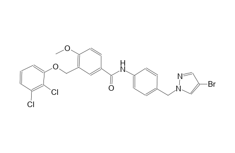 N-{4-[(4-bromo-1H-pyrazol-1-yl)methyl]phenyl}-3-[(2,3-dichlorophenoxy)methyl]-4-methoxybenzamide