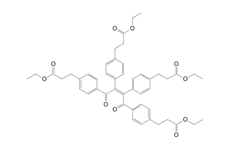 3-[4-[(Z)-1,3,4-tris[4-(3-ethoxy-3-oxopropyl)phenyl]-1,4-dioxobut-2-en-2-yl]phenyl]propanoic acid ethyl ester