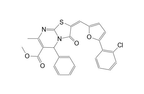 methyl (2E)-2-{[5-(2-chlorophenyl)-2-furyl]methylene}-7-methyl-3-oxo-5-phenyl-2,3-dihydro-5H-[1,3]thiazolo[3,2-a]pyrimidine-6-carboxylate