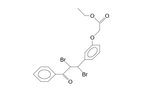 A,B-Dibromo-A,B-dihydro-3-ethoxycarbonylmethoxy-chalcone