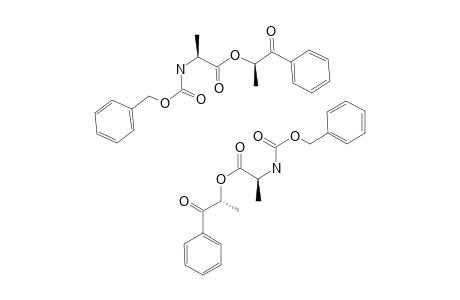 1-BENZOYLETHYL-N-BENZYLOXYCARBONYL-L-ALANOATE