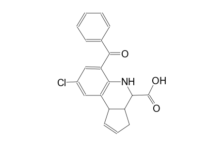 3H-cyclopenta[c]quinoline-4-carboxylic acid, 6-benzoyl-8-chloro-3a,4,5,9b-tetrahydro-