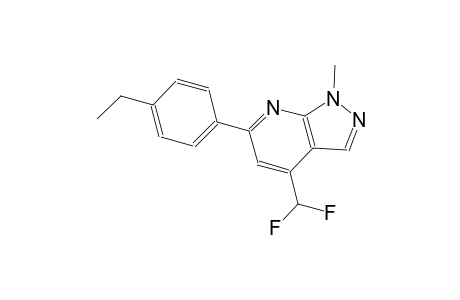 1H-pyrazolo[3,4-b]pyridine, 4-(difluoromethyl)-6-(4-ethylphenyl)-1-methyl-