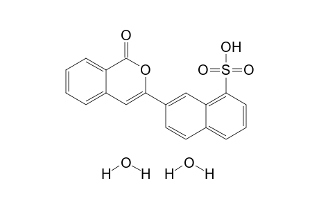 7-(1-Oxo-1H-2-benzopyran-3-yl)naphthalene-1-sulfonic acid Dihydrate
