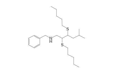 (2SR,3SR)-N-Benzyl-5-methyl-2,3-bis(pentylthio)hexan-1-amine