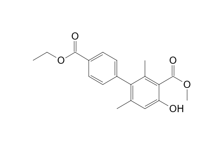 4'-Ethyl 3-methyl 4-hydroxy-2,6-dimethylbiphenyl-3,4'-dicarboxylate