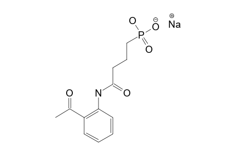 SODIUM-HYDROGEN-3-(2-ACETYLPHENYLCARBAMOYL)-PROPYLPHOSPONATE