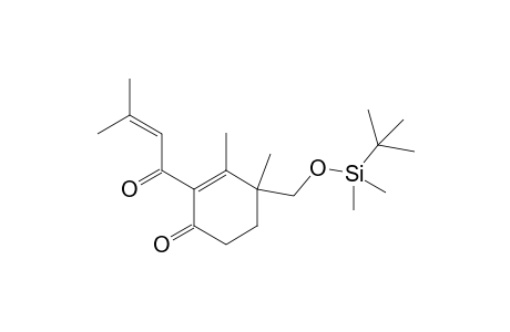 4-(tert-Butyldimethylsilyloxymethyl)-3,4-dimethyl-2-(3-methyl-1-oxobut-2-enyl)cyclohex-2-enone