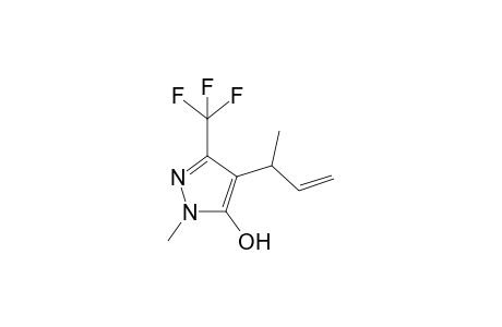 5-Hydroxy-1-methyl-4-(1-methyl-2-propenyl)-3-triifluoromethylpyrazole