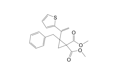 2-(phenylmethyl)-2-(1-thiophen-2-ylethenyl)cyclopropane-1,1-dicarboxylic acid dimethyl ester