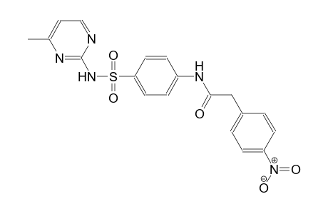N-(4-{[(4-methyl-2-pyrimidinyl)amino]sulfonyl}phenyl)-2-(4-nitrophenyl)acetamide
