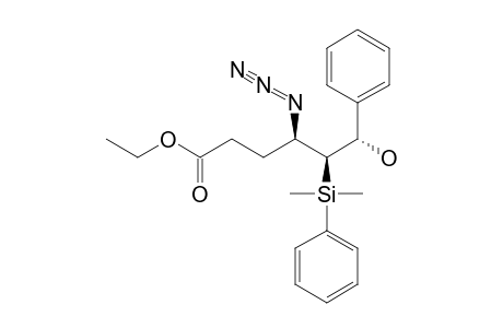 SYN-[ETHYL-4-AZIDO-5-[DIMETHYL-(PHENYL)-SILYL]-6-HYDROXY-6-PHENYLHEXANOATE]