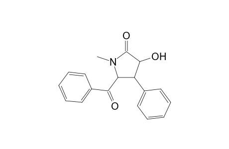 1-Methyl-3-oxidanyl-4-phenyl-5-(phenylcarbonyl)pyrrolidin-2-one