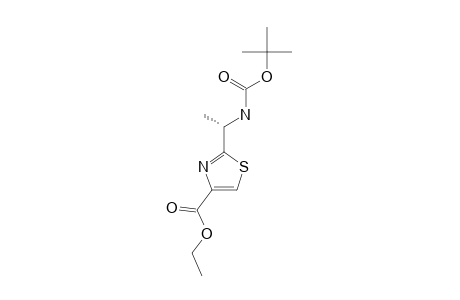 (R)-2-[1-N-TERT.-BUTOXYCARBONYL-AMINO]-ETHYLTHIAZOLE-4-CARBOXYLIC-ACID-ETHYLESTER