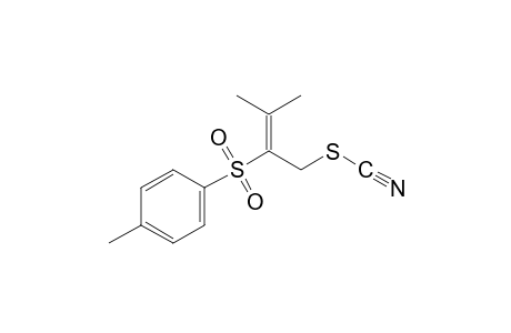 thiocyanic acid, 3-methyl-2-(p-tolylsulfonyl)-2-butenyl ester