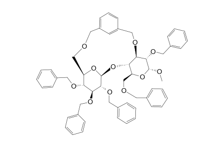METHYL-3,6'-O-(1,3-XYLYLENE)-(2,3,4-TRI-O-BENZYL-BETA-D-GLUCOPYRANOSYL-(1'->4)-2,6-DI-O-BENZYL-ALPHA-D-GLUCOPYRANOSIDE