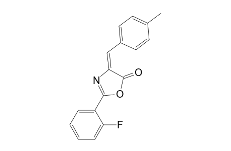 (4E)-2-(2-Fluorophenyl)-4-(4-methylbenzylidene)-1,3-oxazol-5(4H)-one