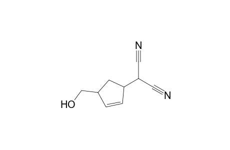 2-[4'-(Hydroxymethyl)cyclopent-2'-enyl]propanedinitrile