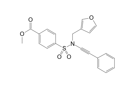 Methyl 4-(N-(furan-2-ylmethyl)-N-(phenylethynyl)sulfamoyl)benzoate