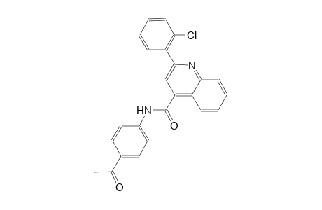 N-(4-acetylphenyl)-2-(2-chlorophenyl)-4-quinolinecarboxamide