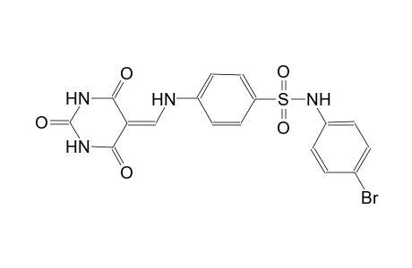 benzenesulfonamide, N-(4-bromophenyl)-4-[[(tetrahydro-2,4,6-trioxo-5(2H)-pyrimidinylidene)methyl]amino]-