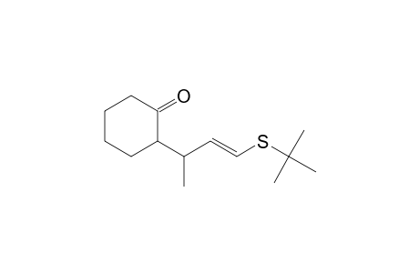 (E)-2-(1-Methyl-3-(t-butylthio)prop-2-enyl)cyclohexanone