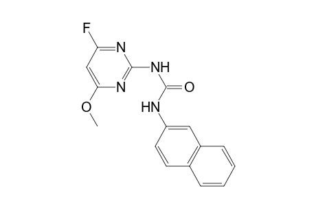 1-(4-fluoranyl-6-methoxy-pyrimidin-2-yl)-3-naphthalen-2-yl-urea