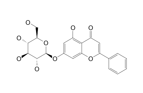 CHRYSIN-7-O-BETA-D-GLUCOPYRANOSIDE