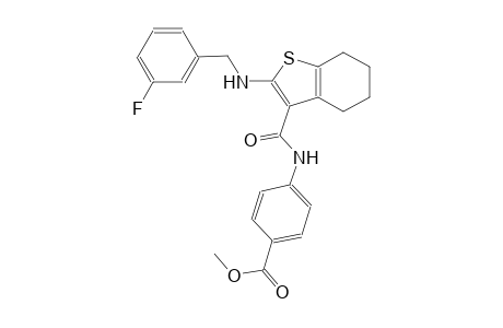 benzoic acid, 4-[[[2-[[(3-fluorophenyl)methyl]amino]-4,5,6,7-tetrahydrobenzo[b]thien-3-yl]carbonyl]amino]-, methyl ester