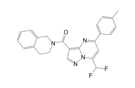 2-{[7-(difluoromethyl)-5-(4-methylphenyl)pyrazolo[1,5-a]pyrimidin-3-yl]carbonyl}-1,2,3,4-tetrahydroisoquinoline
