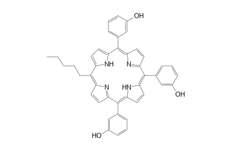 5,10,15-Tris(3-hydroxyphenyl)-20-pentylporphyrin